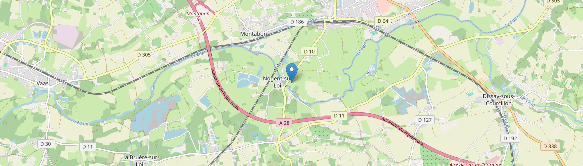 Nogent-sur-Loir - Carte