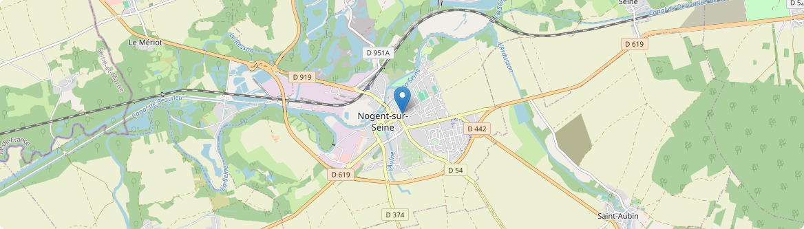 Nogent-sur-Seine - Carte
