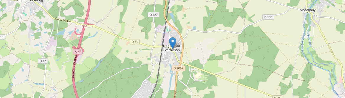 Nogent-sur-Vernisson - Carte