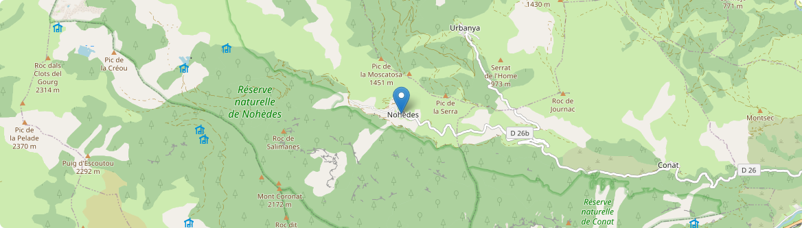 Nohèdes - Carte
