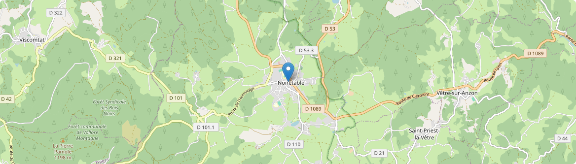 Noirétable - Carte