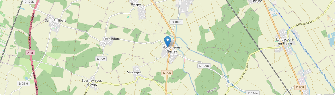 Noiron-sous-Gevrey - Carte