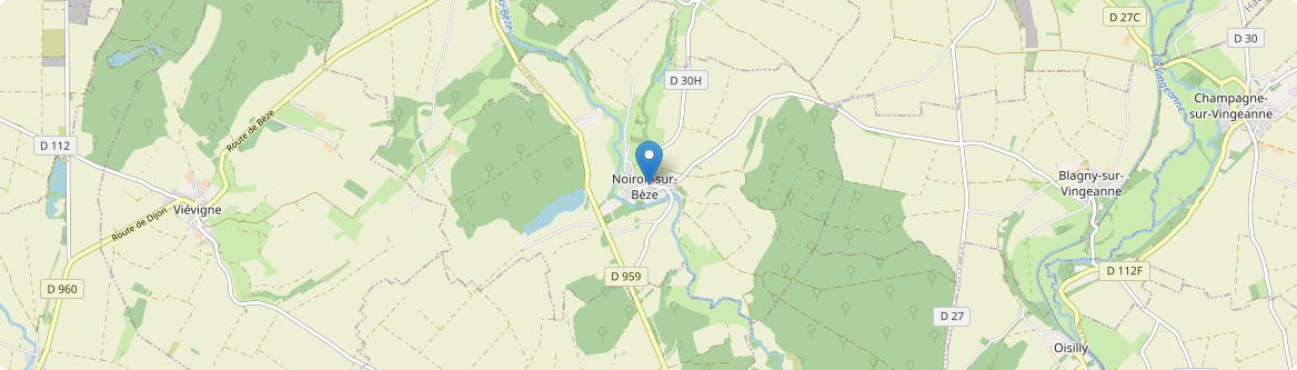 Noiron-sur-Bèze - Carte