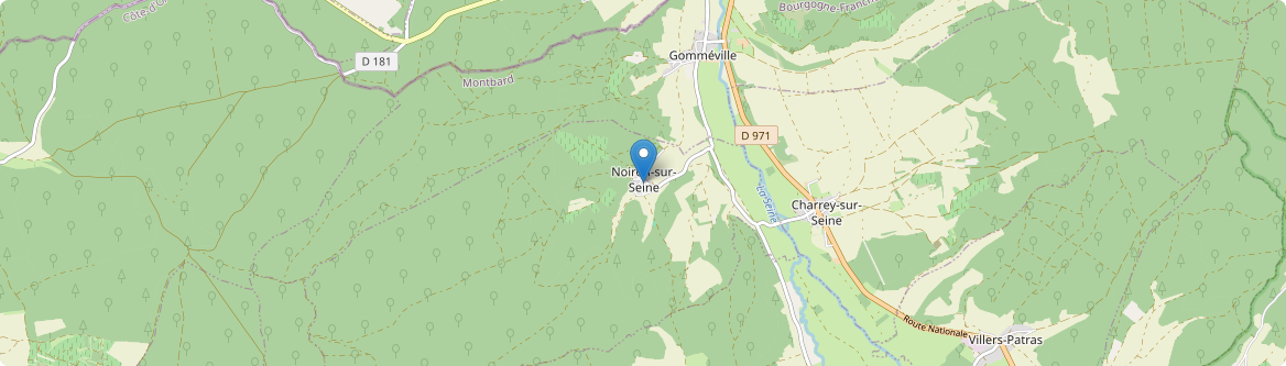 Noiron-sur-Seine - Carte