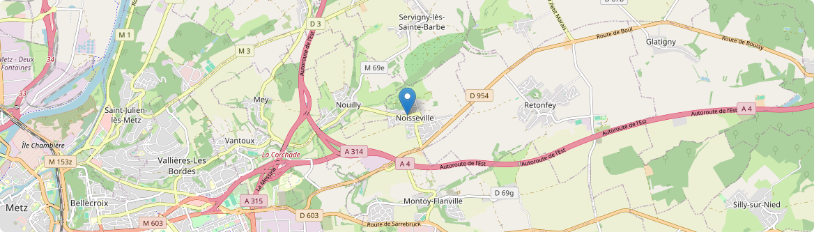 Noisseville - Carte
