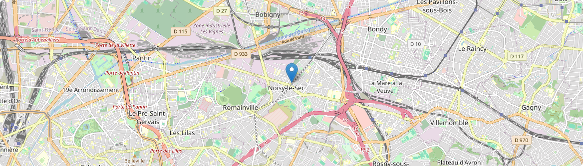 Noisy-le-Sec - Carte