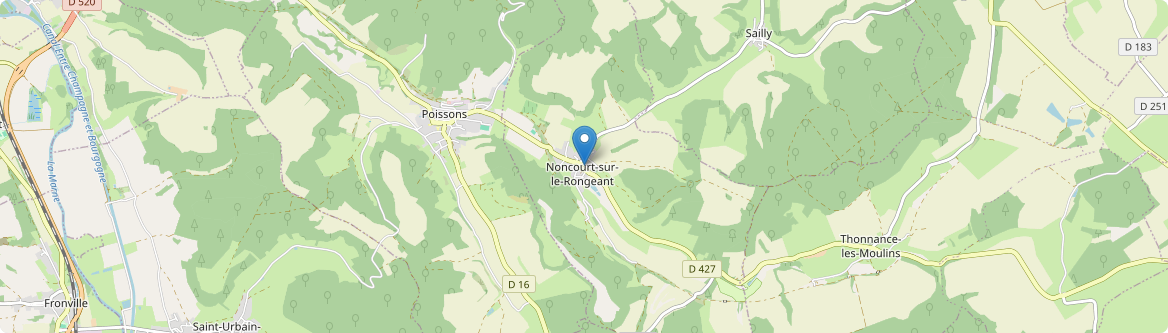 Noncourt-sur-le-Rongeant - Carte
