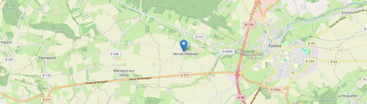 Noron-l'Abbaye - Carte