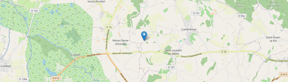 Notre-Dame-d'Estrées-Corbon - Carte