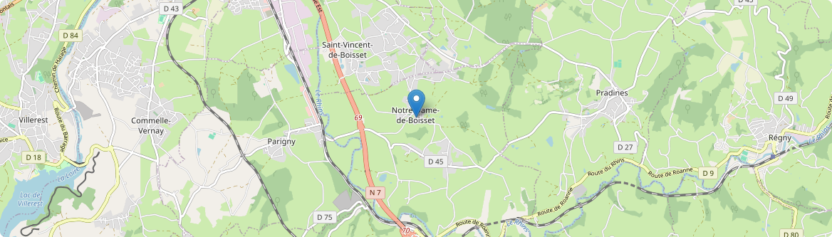 Notre-Dame-de-Boisset - Carte