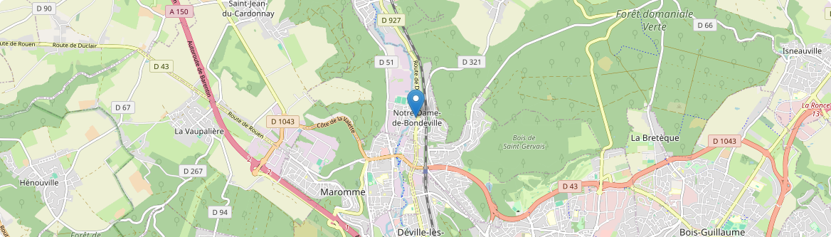 Notre-Dame-de-Bondeville - Carte