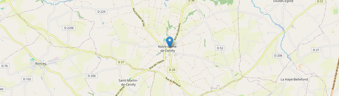 Notre-Dame-de-Cenilly - Carte