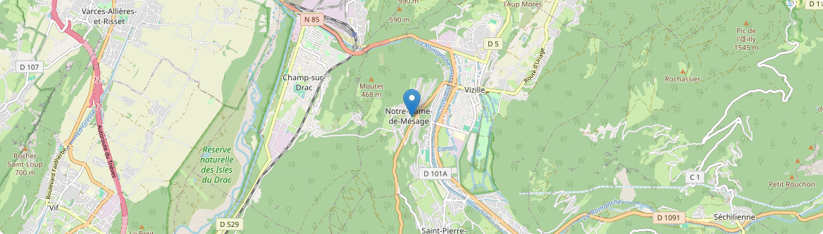 Notre-Dame-de-Mésage - Carte