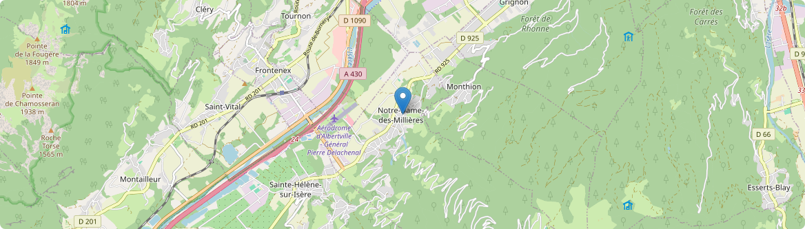 Notre-Dame-des-Millières - Carte
