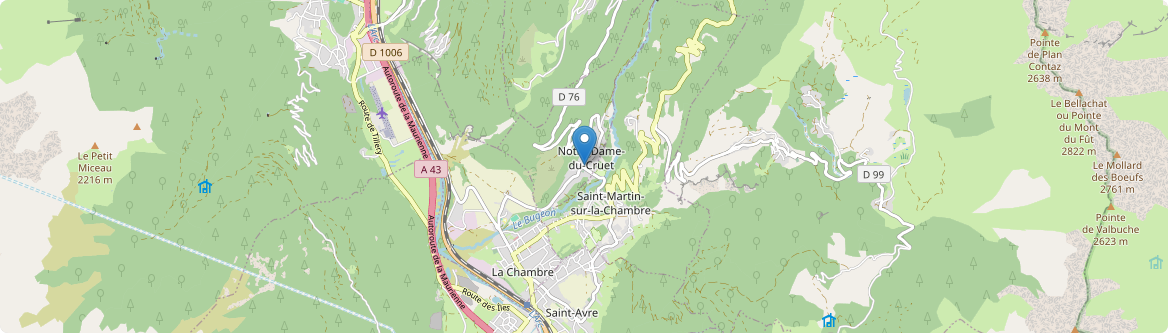 Notre-Dame-du-Cruet - Carte