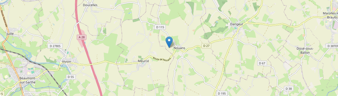 Nouans - Carte