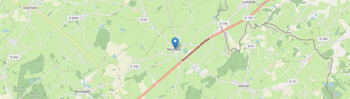 Nouhant - Carte