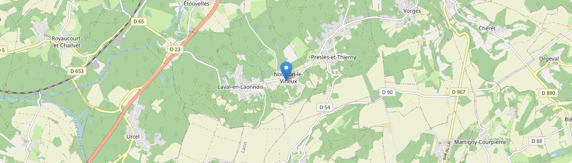Nouvion-le-Vineux - Carte