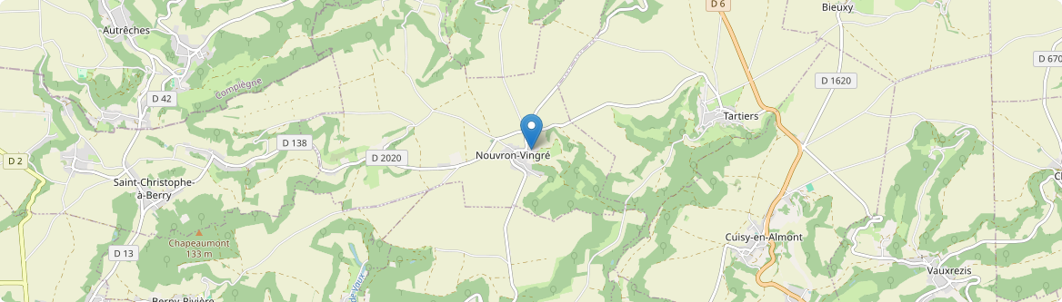 Nouvron-Vingré - Carte