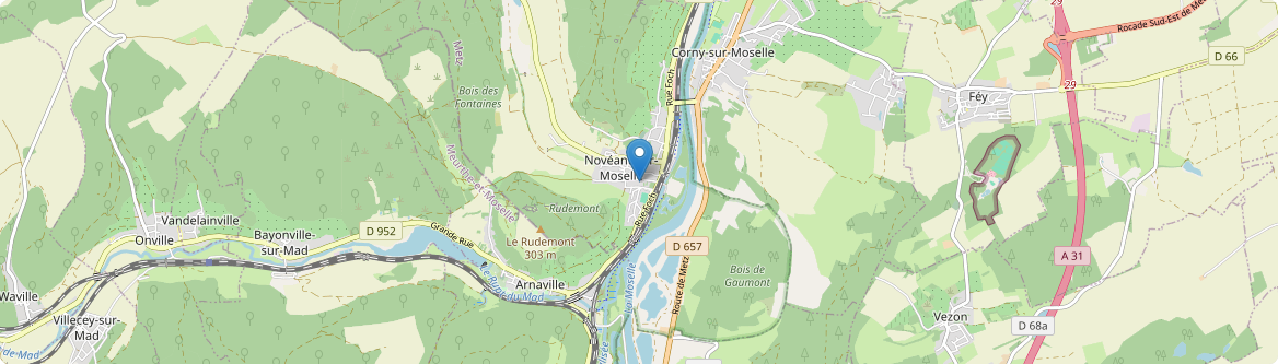 Novéant-sur-Moselle - Carte