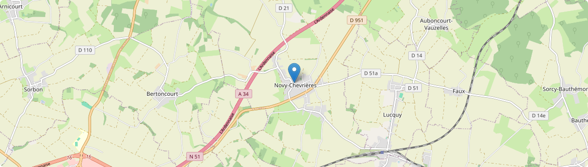 Novy-Chevrières - Carte