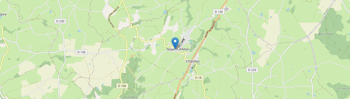 Noyant-d'Allier - Carte