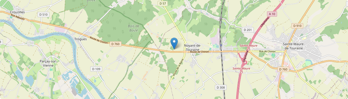 Noyant-de-Touraine - Carte