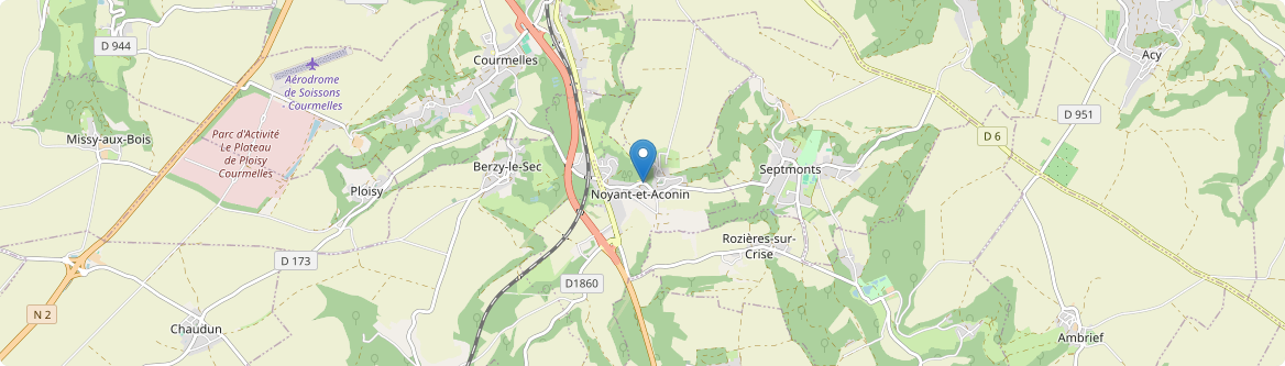 Noyant-et-Aconin - Carte