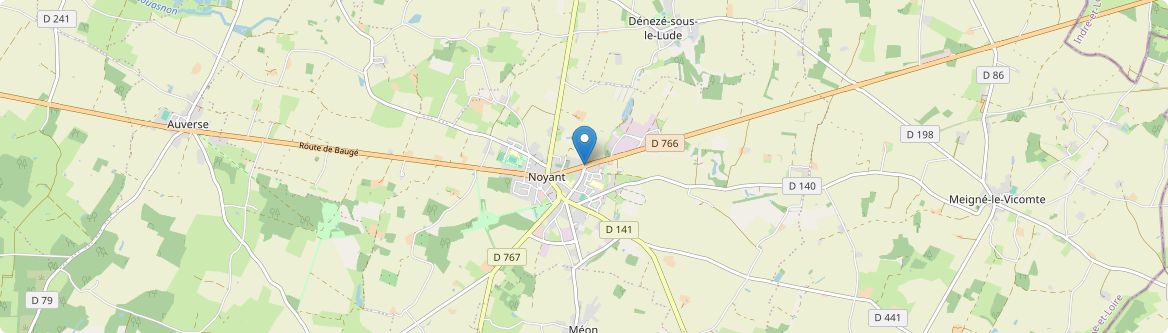 Noyant-Villages - Carte