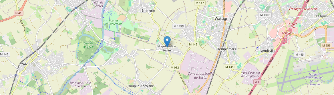 Noyelles-lès-Seclin - Carte