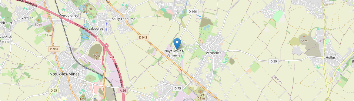 Noyelles-lès-Vermelles - Carte