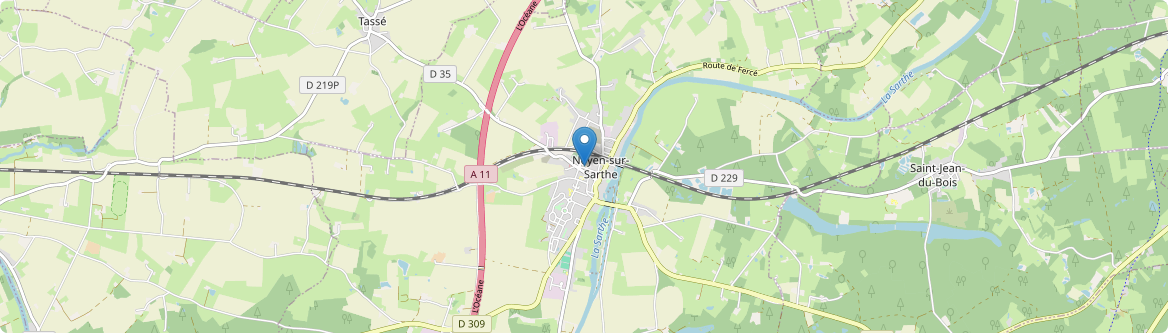 Noyen-sur-Sarthe - Carte