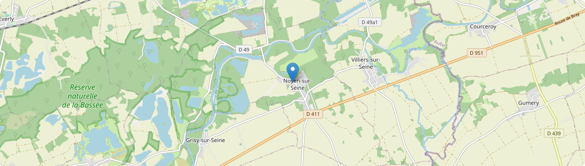 Noyen-sur-Seine - Carte
