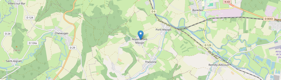 Noyers-Pont-Maugis - Carte