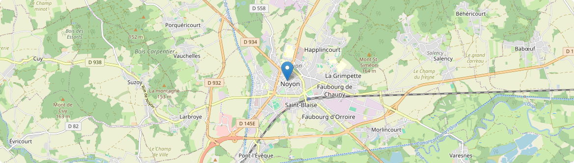 Noyon - Carte