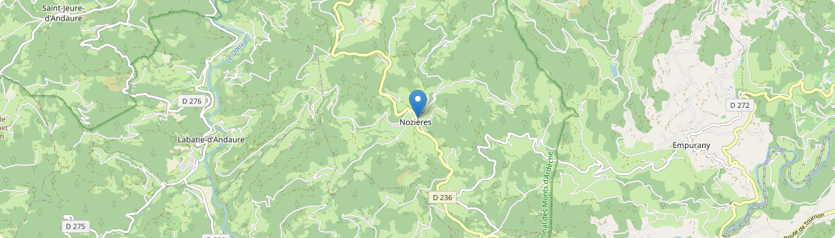 Nozières - Carte
