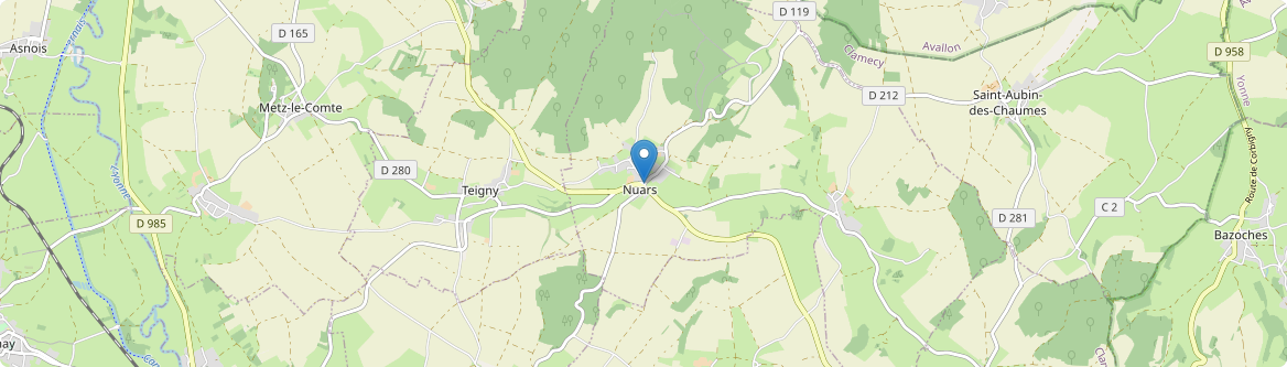 Nuars - Carte