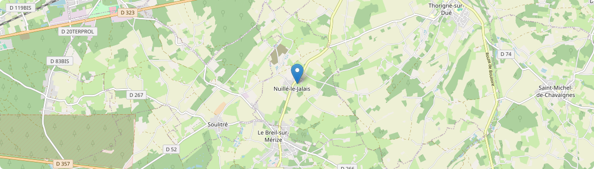 Nuillé-le-Jalais - Carte