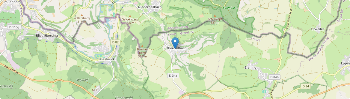 Obergailbach - Carte