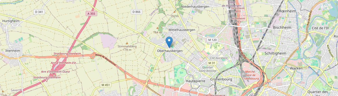 Oberhausbergen - Carte
