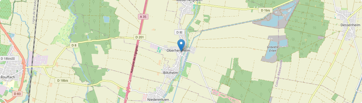 Oberhergheim - Carte