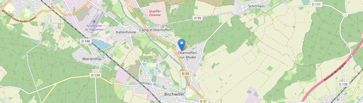 Oberhoffen-sur-Moder - Carte