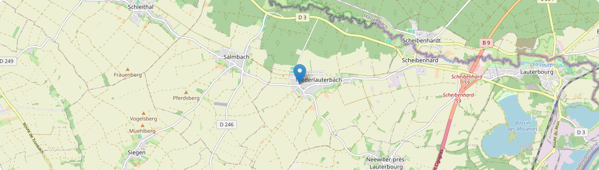 Oberlauterbach - Carte