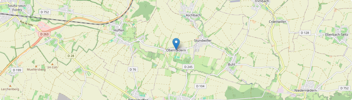 Oberrœdern - Carte
