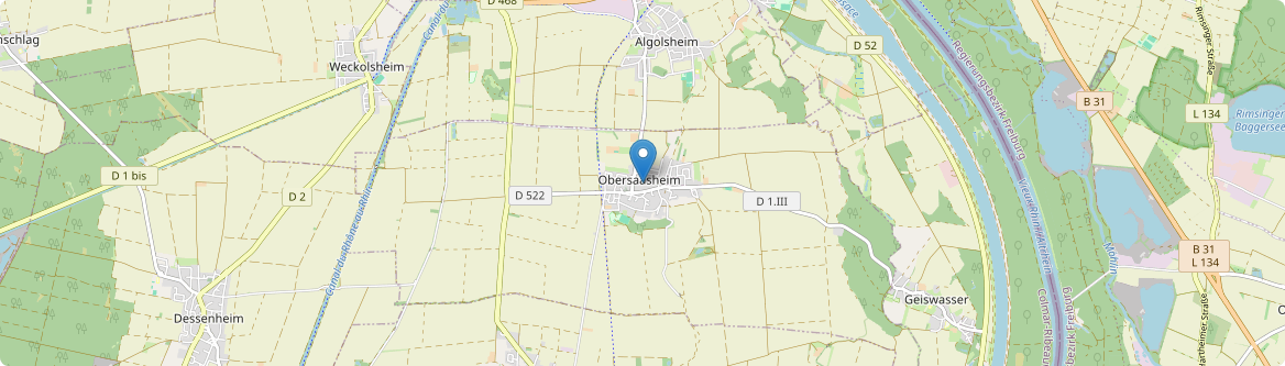Obersaasheim - Carte