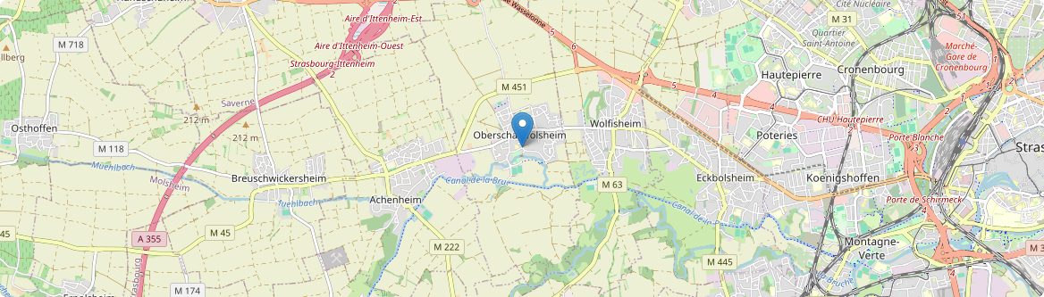 Oberschaeffolsheim - Carte