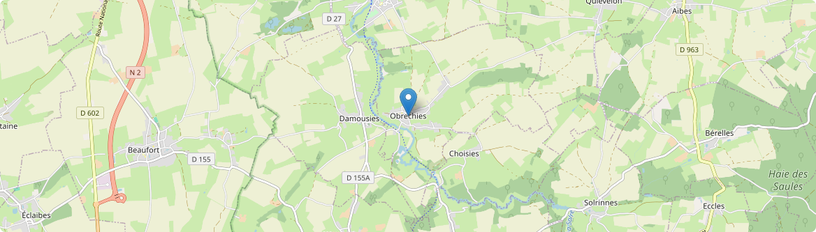 Obrechies - Carte