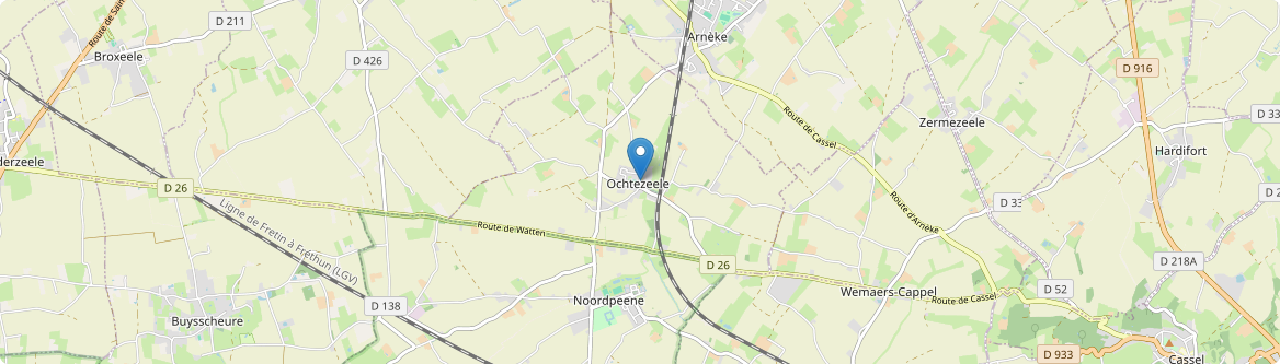 Ochtezeele - Carte