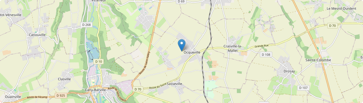 Ocqueville - Carte