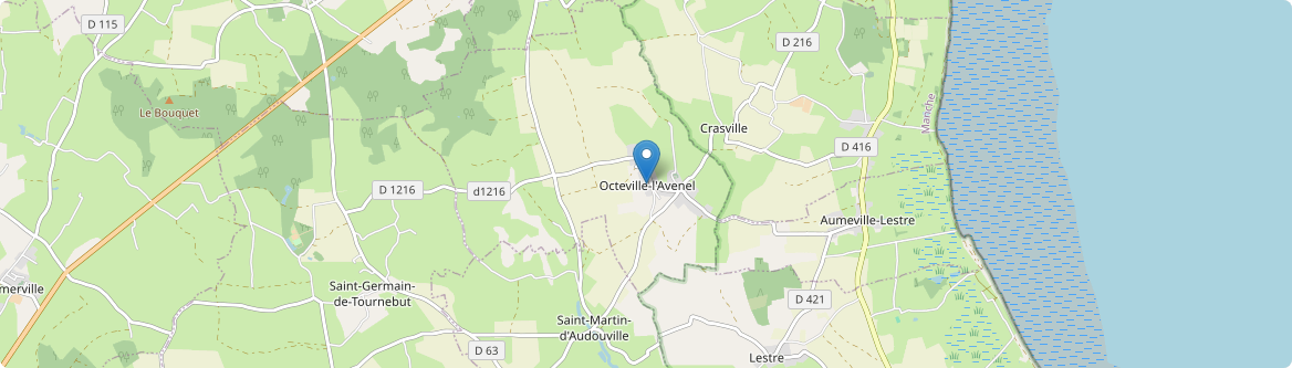 Octeville-l'Avenel - Carte